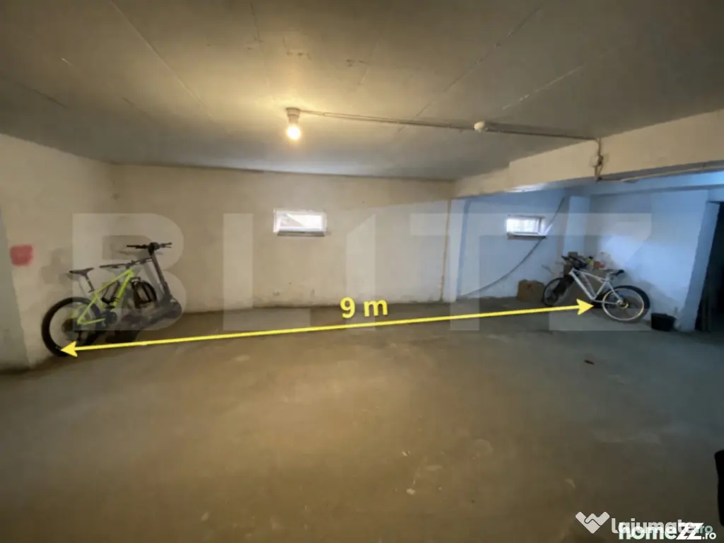 Apartament 3 camere, 55 mp, et intermediar, Parcare, Baciu, 