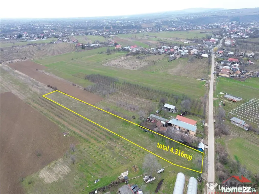 Teren intravilan 1.308mp 3.008mp extravilan in Urechesti d 