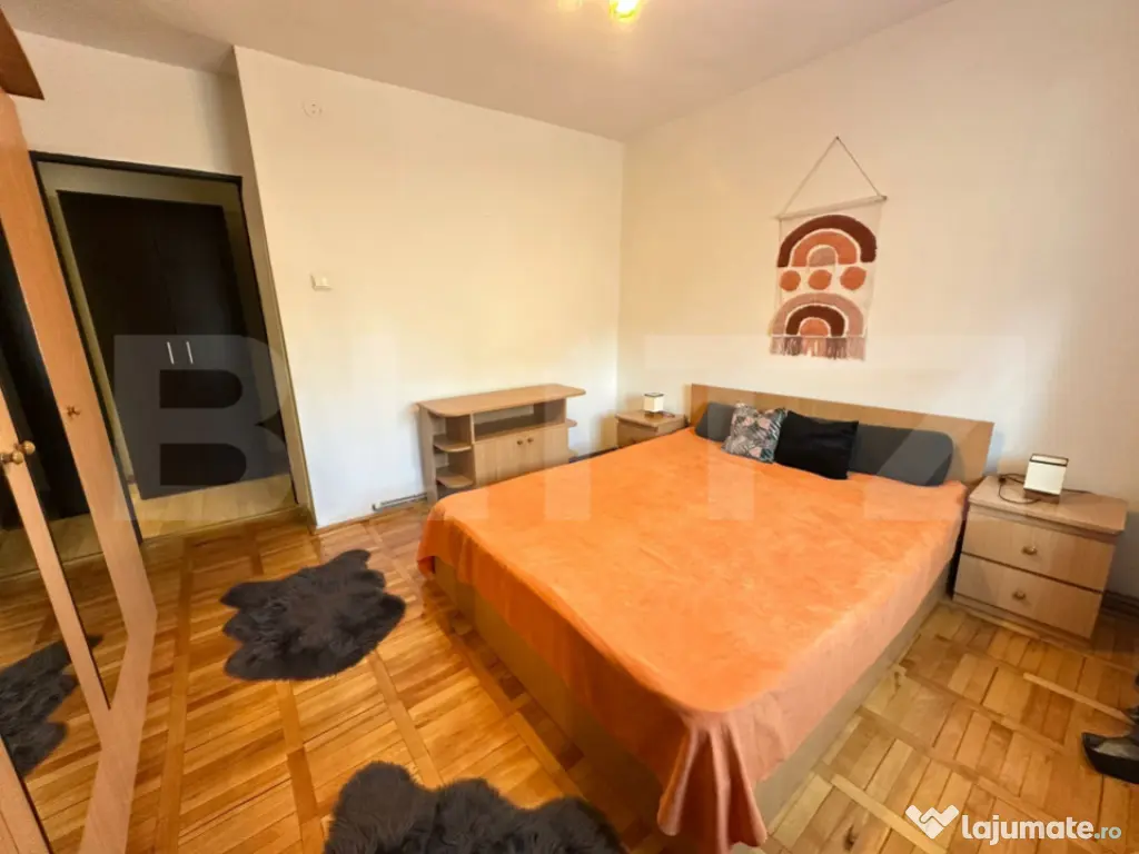 Apartament cu 2 camere, 60 mp, zonă Spital–Lido, parcare