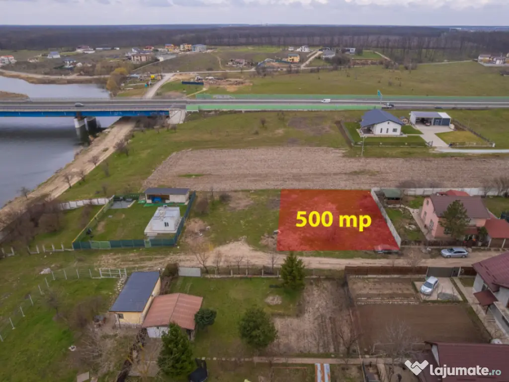 BRANESTI - VADU ANEI, TEREN 500 MP, FRONT STRADAL 22 MP! 
