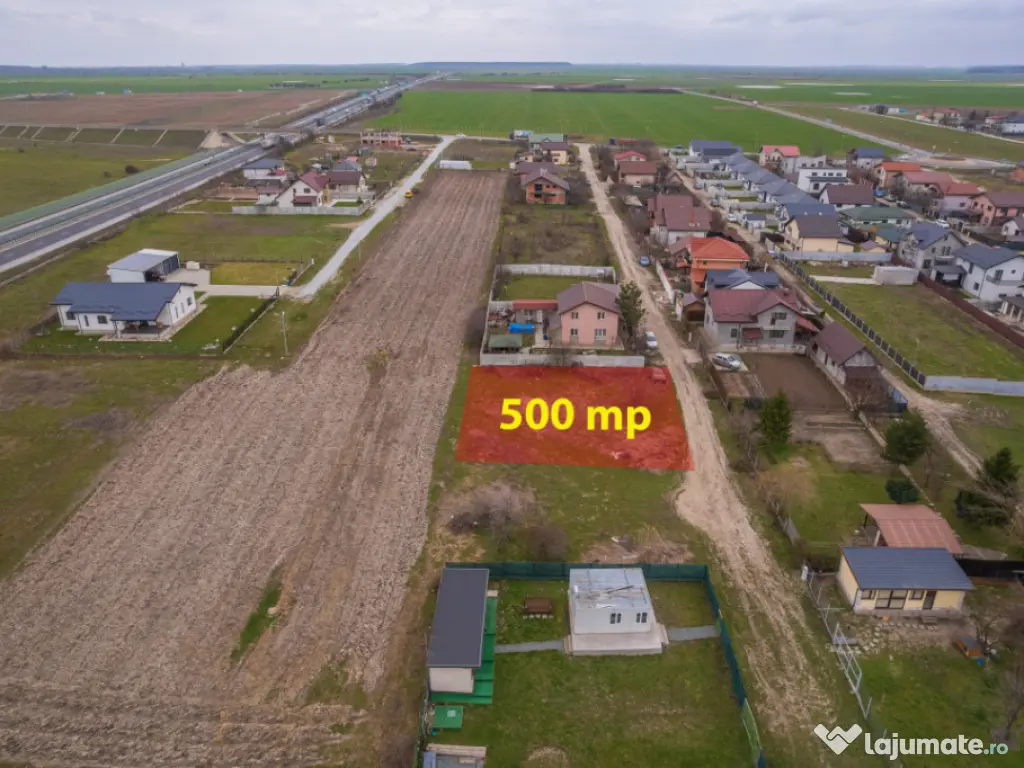 BRANESTI - VADU ANEI, TEREN 500 MP, FRONT STRADAL 22 MP! 