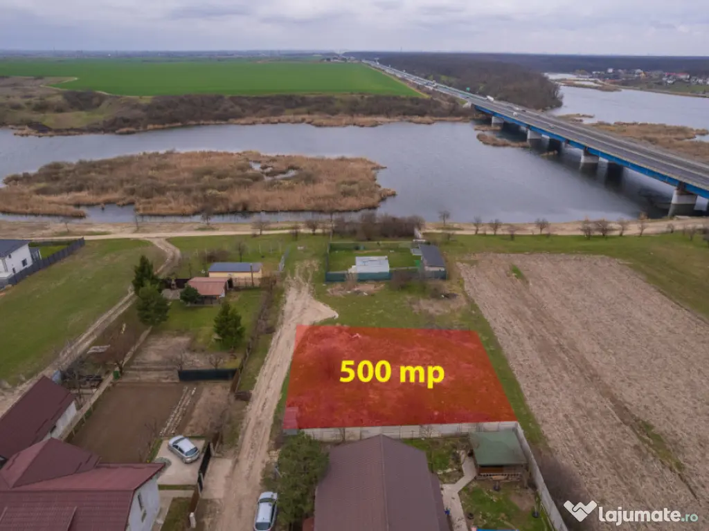 BRANESTI - VADU ANEI, TEREN 500 MP, FRONT STRADAL 22 MP! 