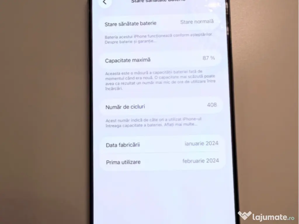 iPhone 15 pro max, White Titanium 