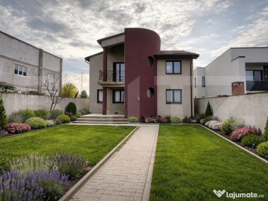 Vilă modernă P+1 cu design arhitectural unic, 200 mpu, Du 