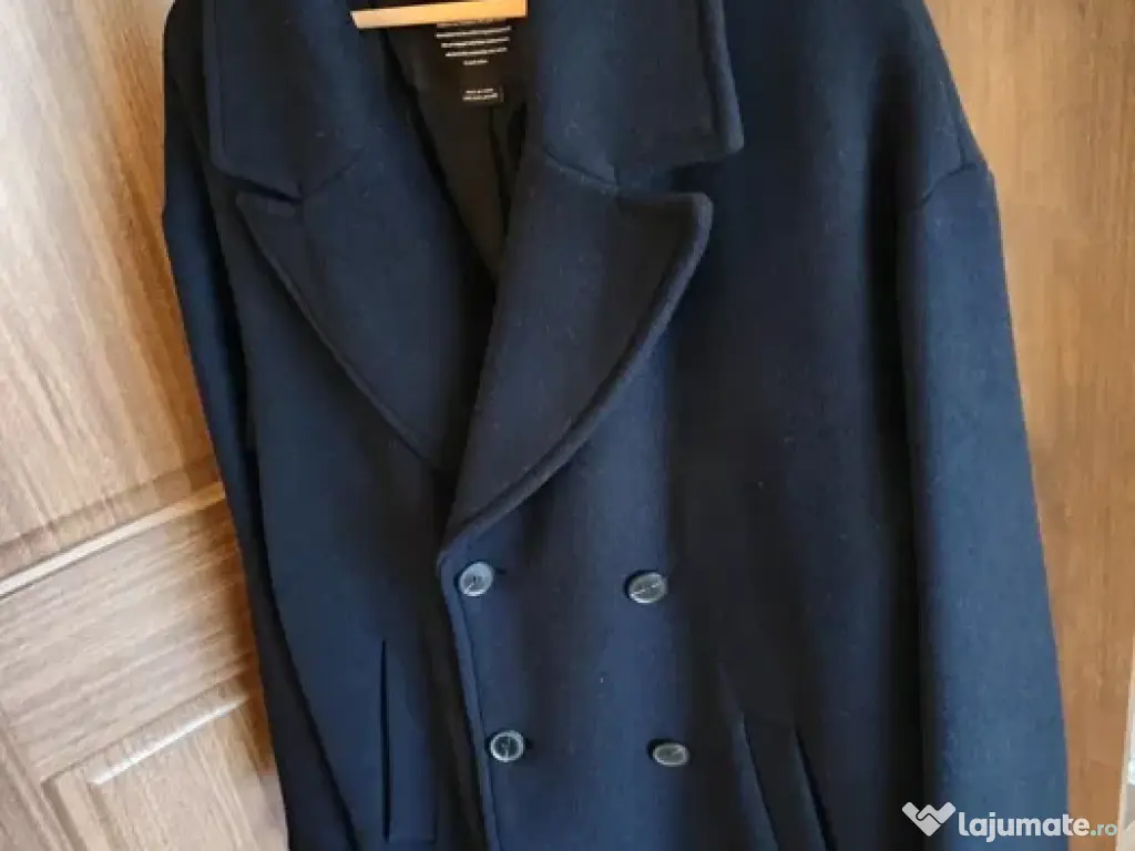 Palton bărbați bleumarin PULL&BEAR nou nefolosit 