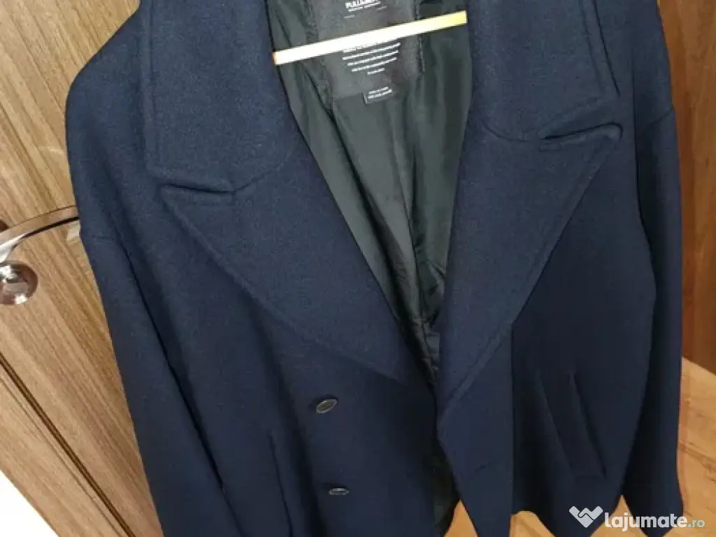 Palton bărbați bleumarin PULL&BEAR nou nefolosit 