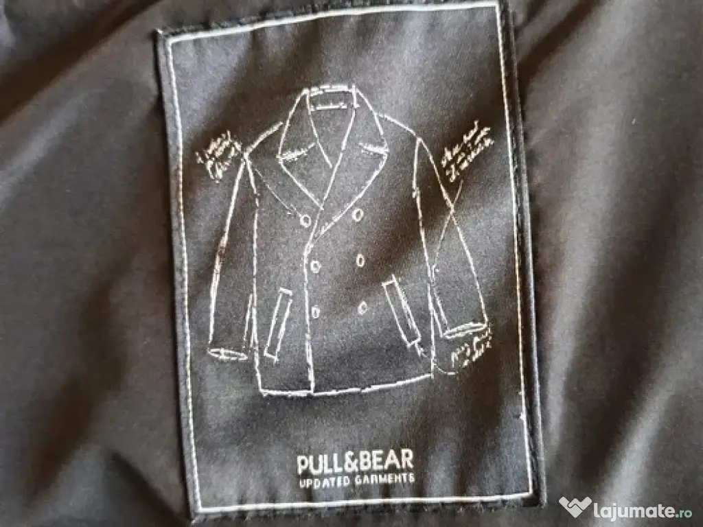 Palton bărbați bleumarin PULL&BEAR nou nefolosit 