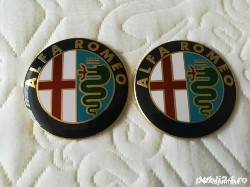 Embleme 3M set capota/portbagaj Alfa Romeo diametrul 74 mm 