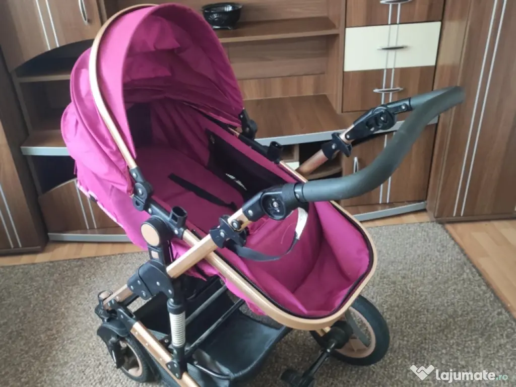 Vând cărucior 3 in 1 fetițe 