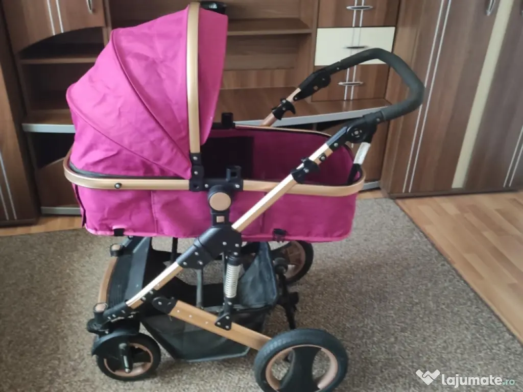 Vând cărucior 3 in 1 fetițe 