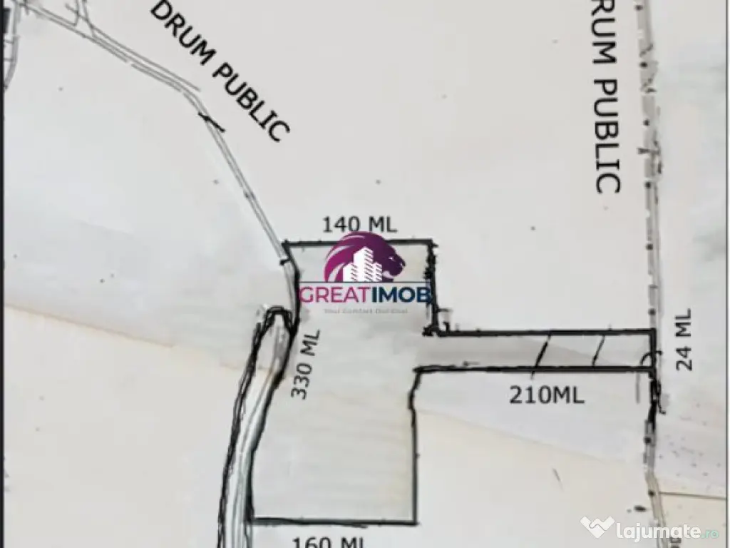 Teren 55.500 mp Snagov Lac 