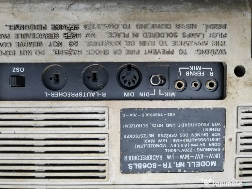 Boombox Radione stereo super GT 