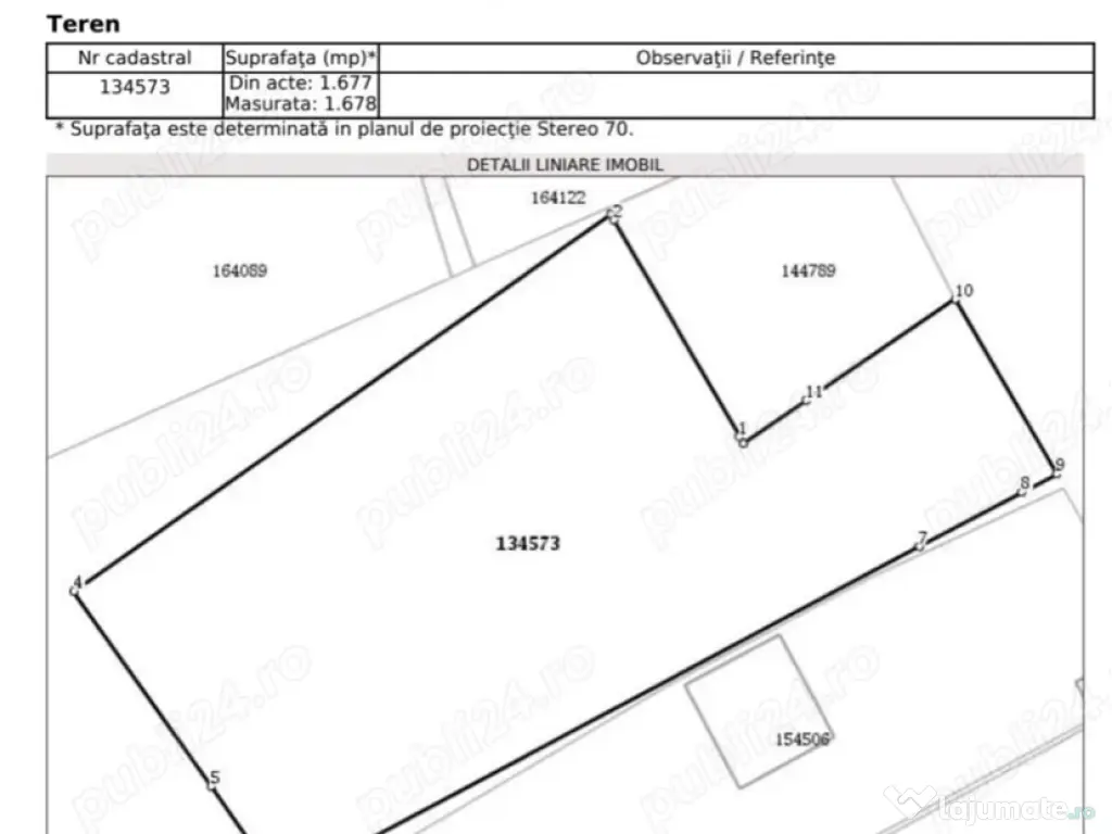 Teren intravilan 1677mp in Copou 