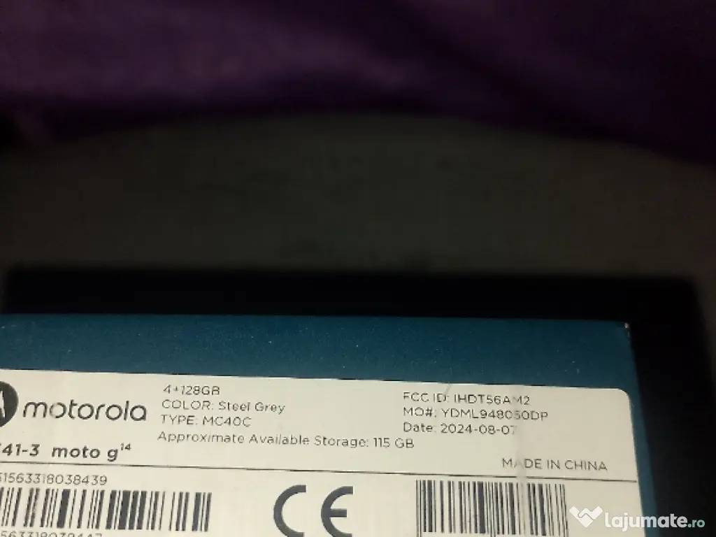 Vând/schimb Motorola G14. 