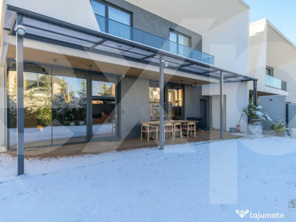 Vila de inchiriat- 6 camere- piscina - pompe de caldura 