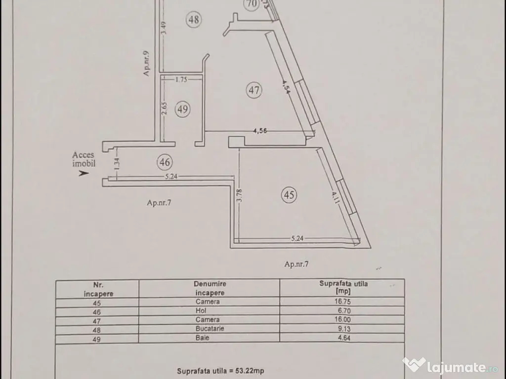 Apartament 2 camere zona Palazu Mare