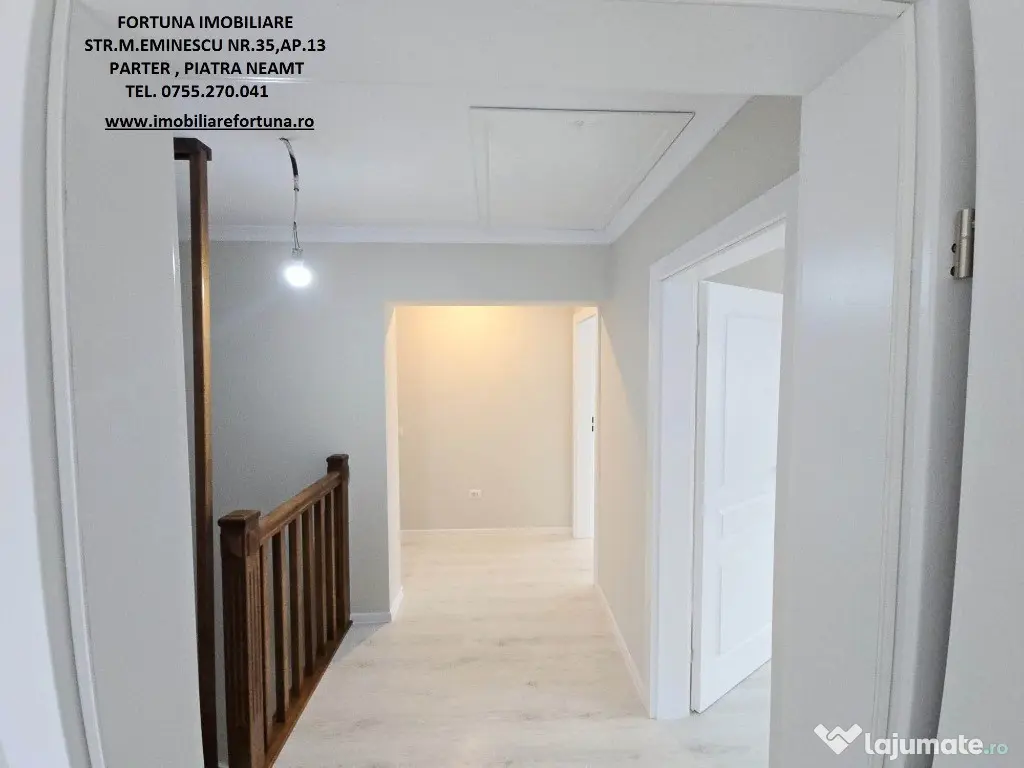 Casa noua,moderna tip duplex la alb/cheie si teren 250 mp,P.Neamt 