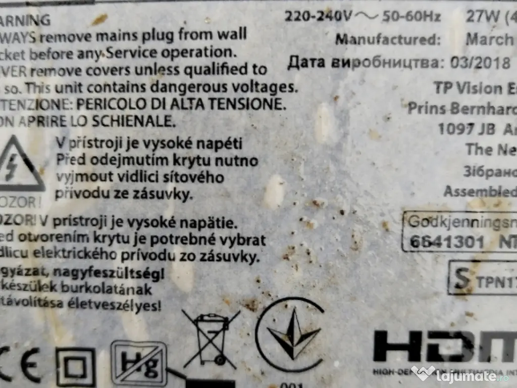 placa de baza tv led Philips 4112 