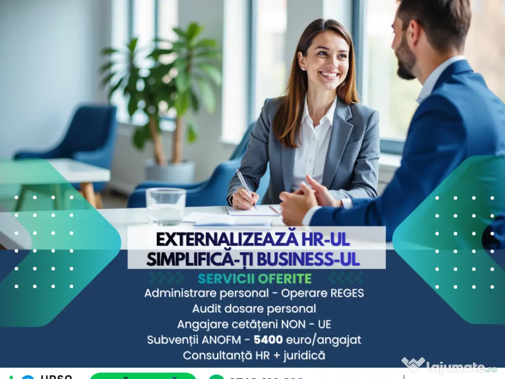 Servicii Resurse Umane (HR) – Externalizare completă | Suport juridic 