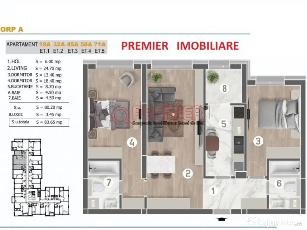 Sector 4 - Parc Tudor Arghezi - Postalionului - 3 camere - 