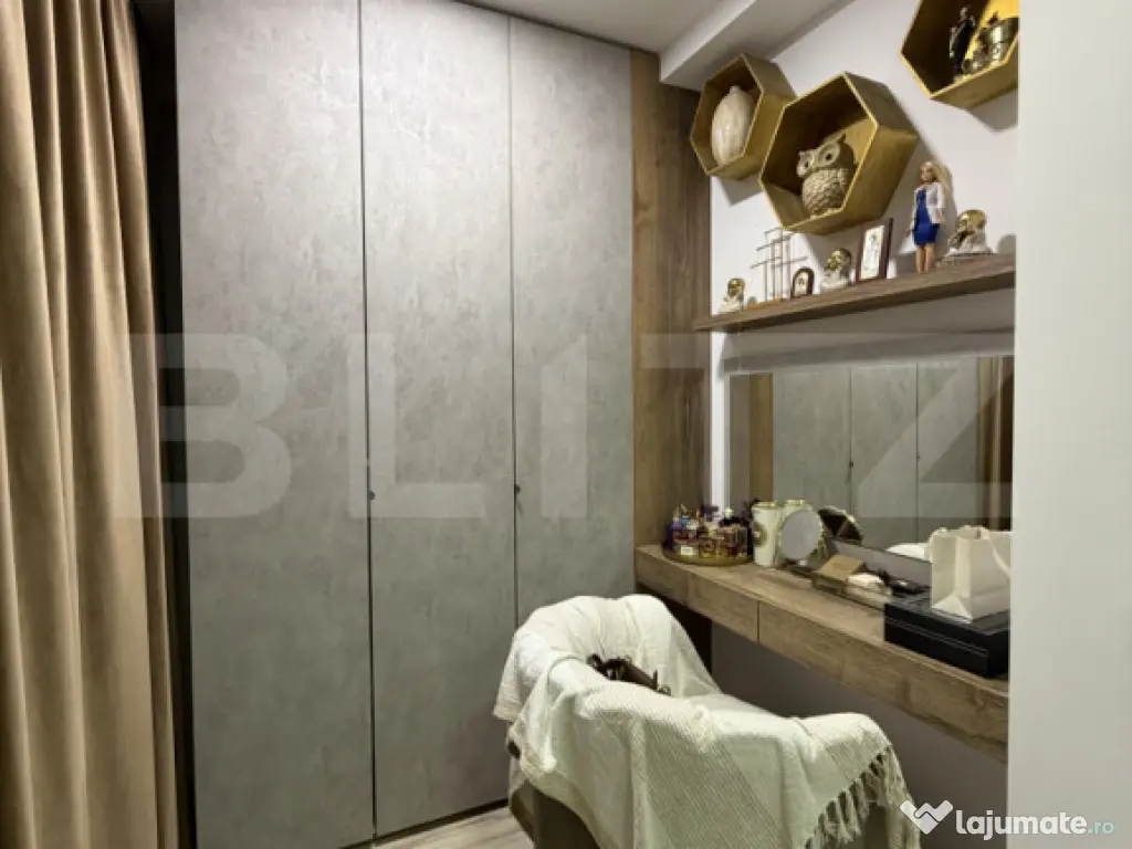 Apartament 3 camere, bloc nou, mobilat utilat, 71,9 mpu, G. 