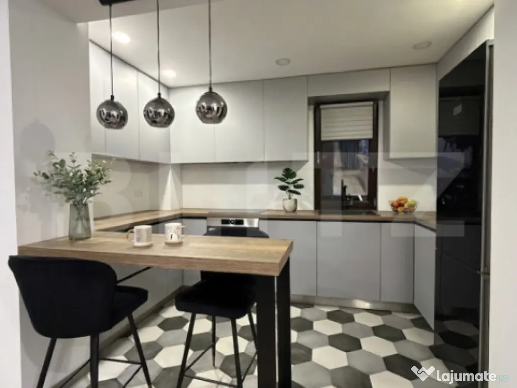 Apartament 3 camere, bloc nou, mobilat utilat, 71,9 mpu, G. 