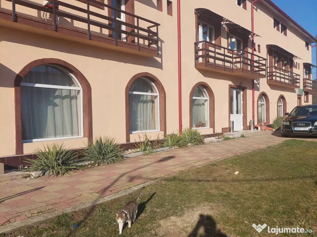 Vând pensiune 14 camere mobilata complet comuna MALUL CU FLORI in jud. Dambovita 