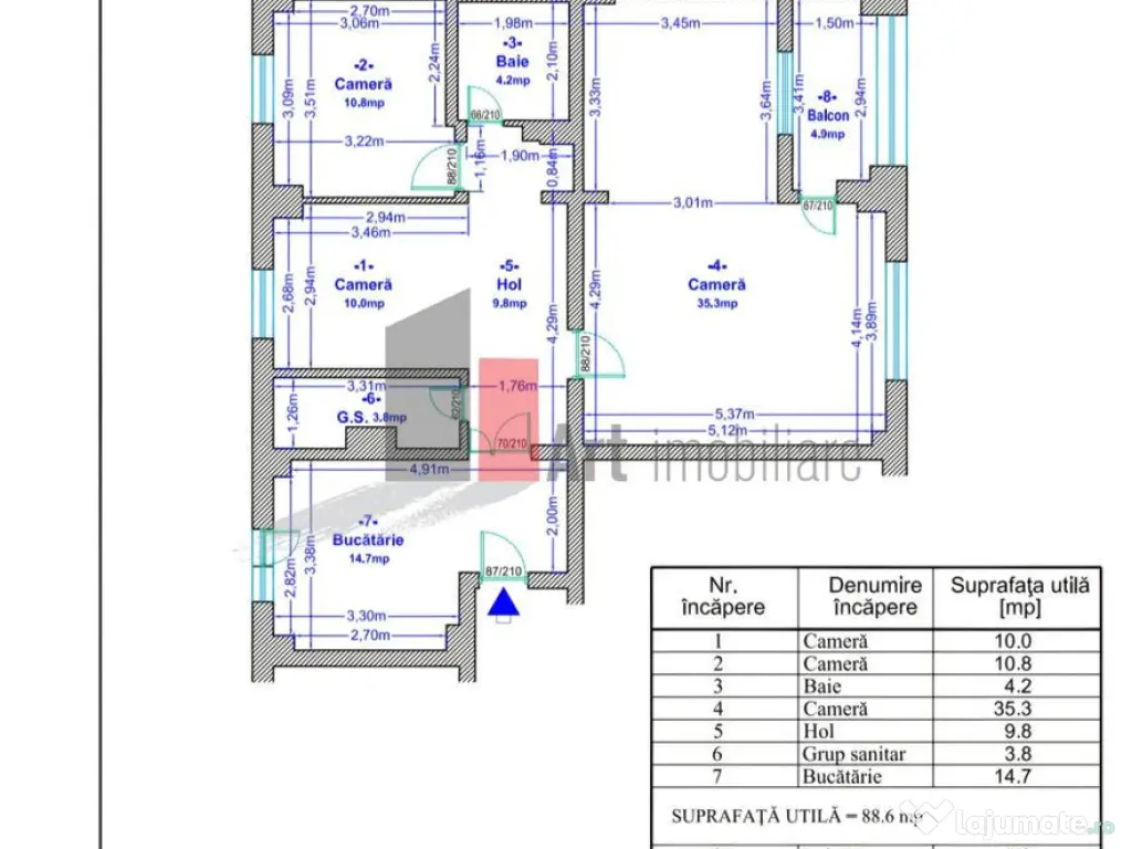 Vanzare apartament 4 camere Lujerului
