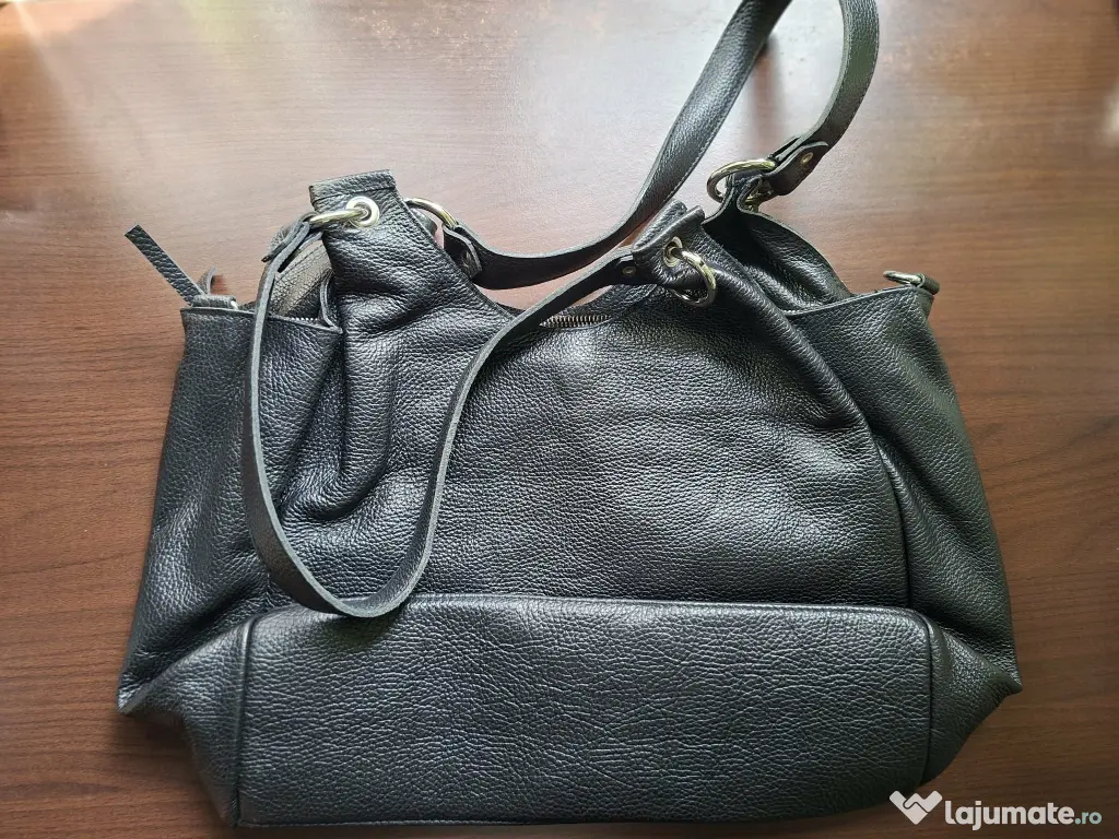 Geanta neagra mare Gamuza 