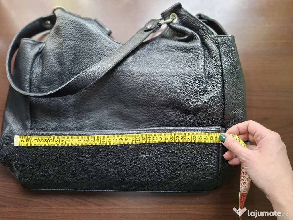 Geanta neagra mare Gamuza 