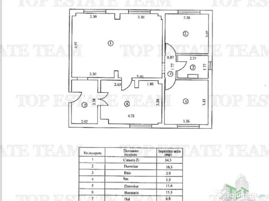 Apartament 3 cam. - - Vidin - Braila 