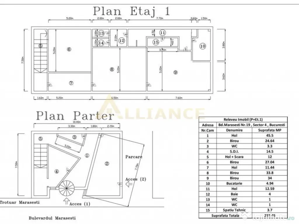 Parc Carol -Spatiu Comercial 237 mp- sau 