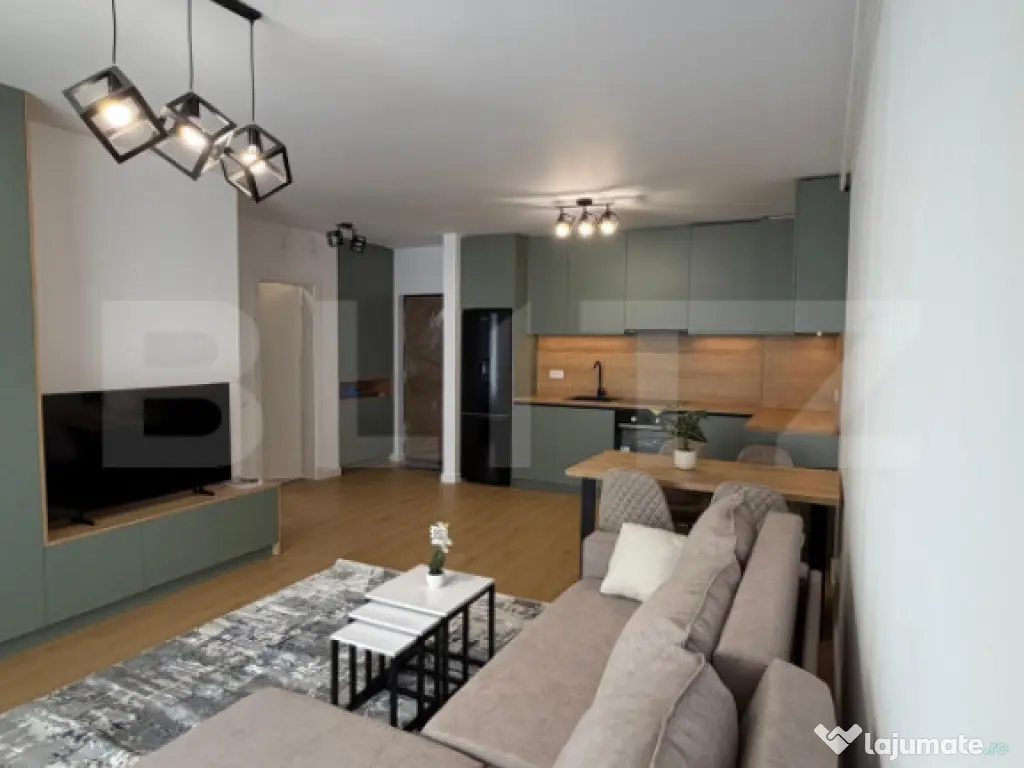 Apartament lux 2 camere 45 mp, terasa 8.50 mp, etaj intermed