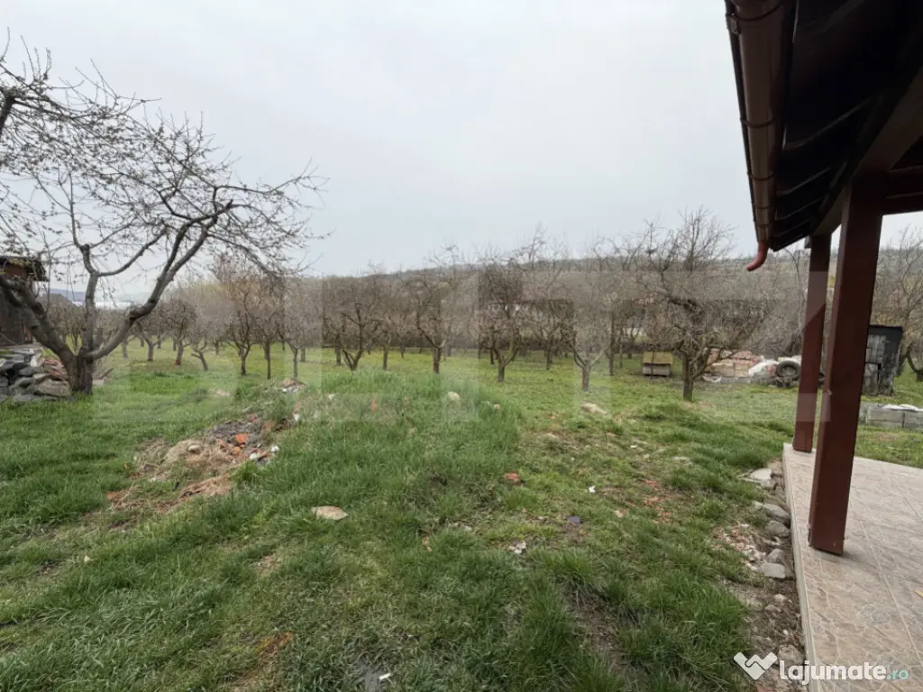 Casă cu 2 camere și un teren de 1000 mp 