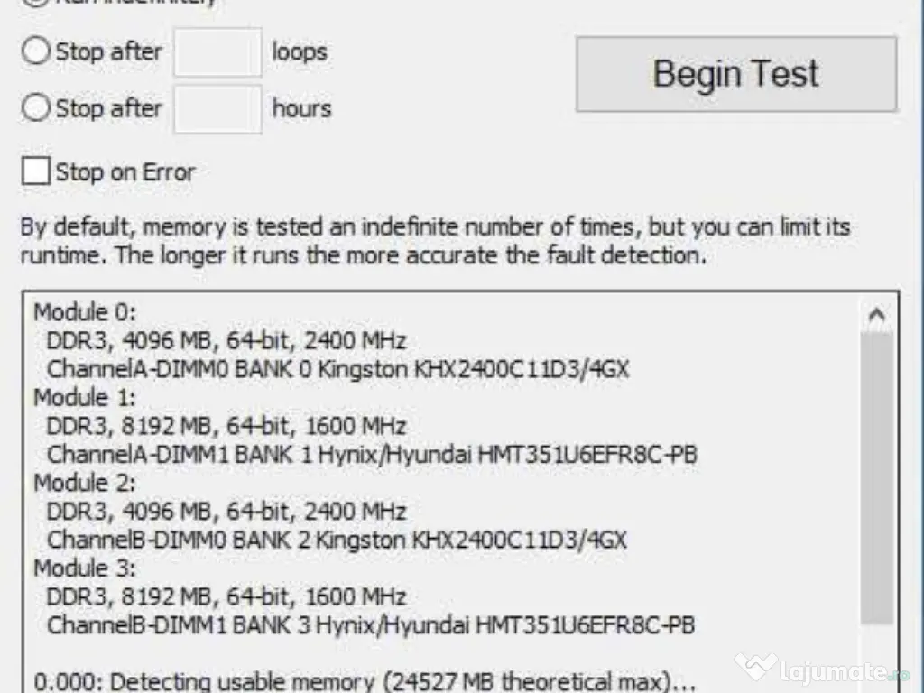 Kit Memorie RAM DDR3, 8GB 2400 mhz Kingstone HYPERX SAVAGE 