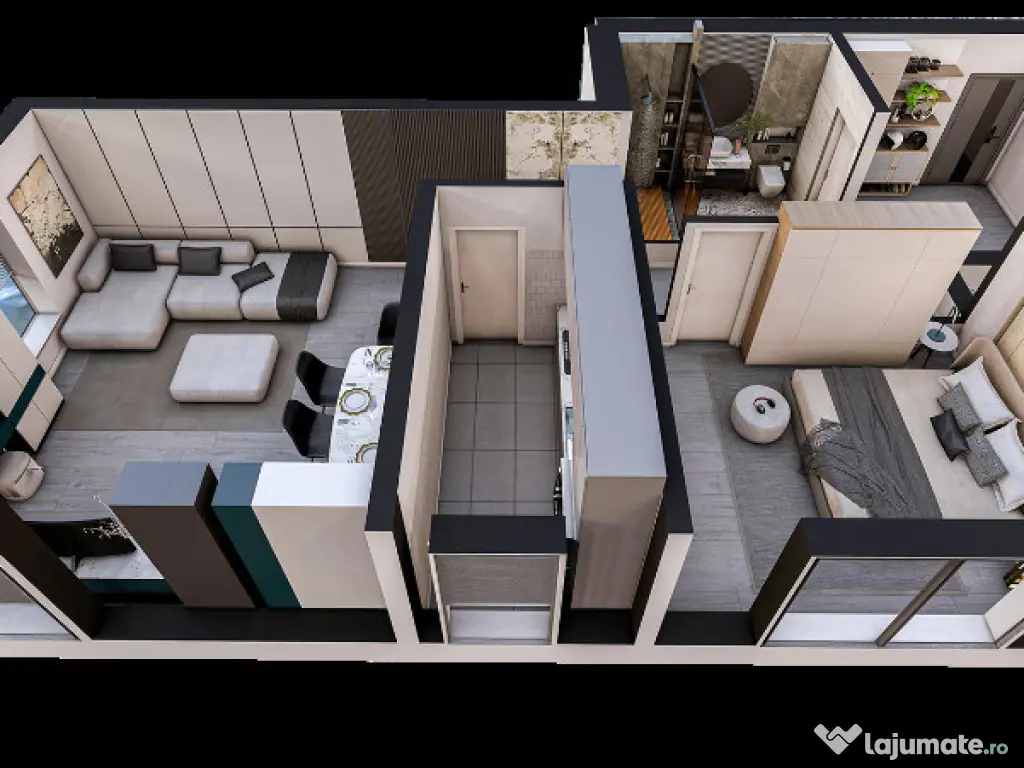 Apartament 2 camere O.B.A Luxury Plus - Tomis Plus 