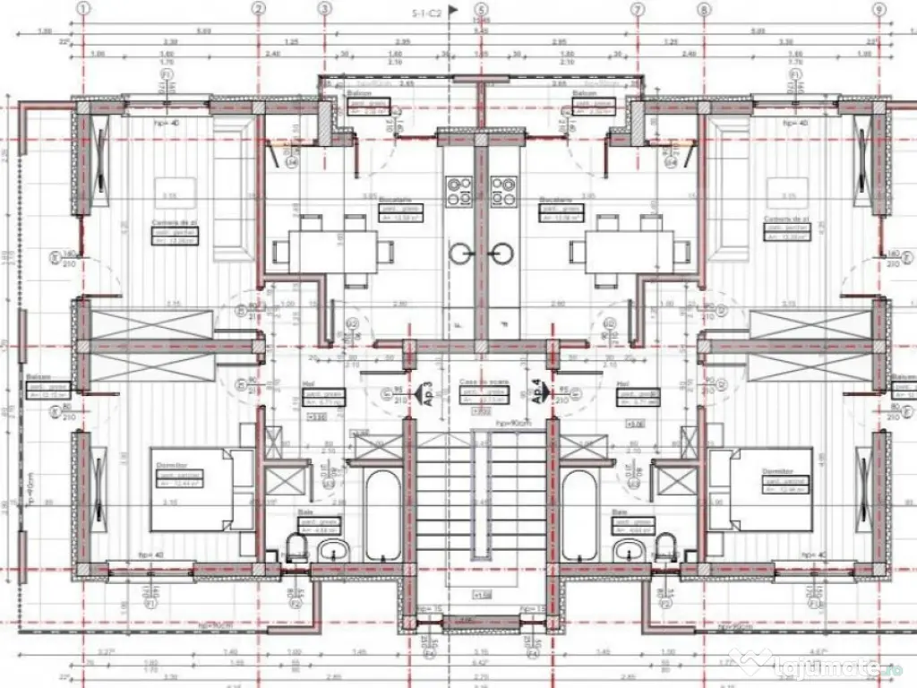 Apartament 3 camere, 51 mp, gradina ~150mp, zona primarie Ap