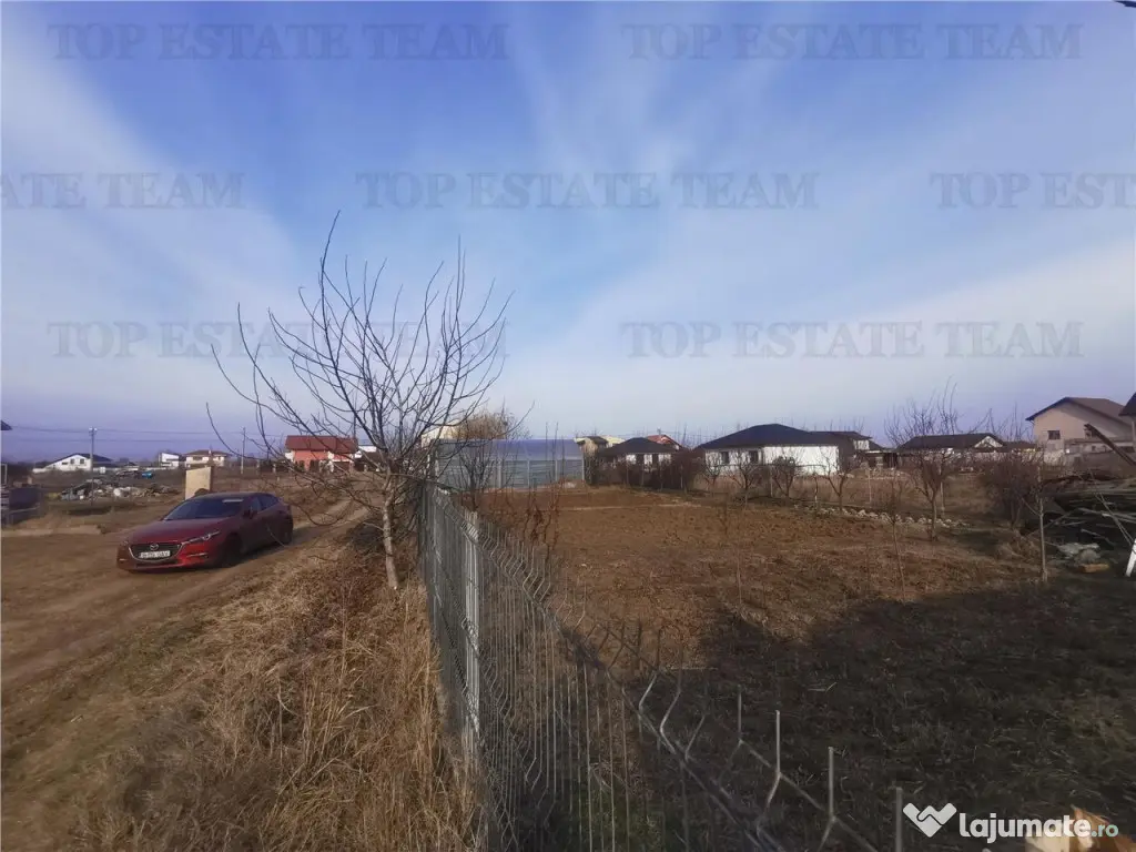 Teren 633mp imprejmuit in centru Domnesti/posibilitate schim