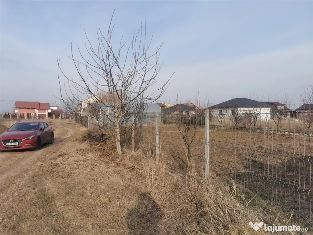 Teren 633mp imprejmuit in centru Domnesti/posibilitate schim