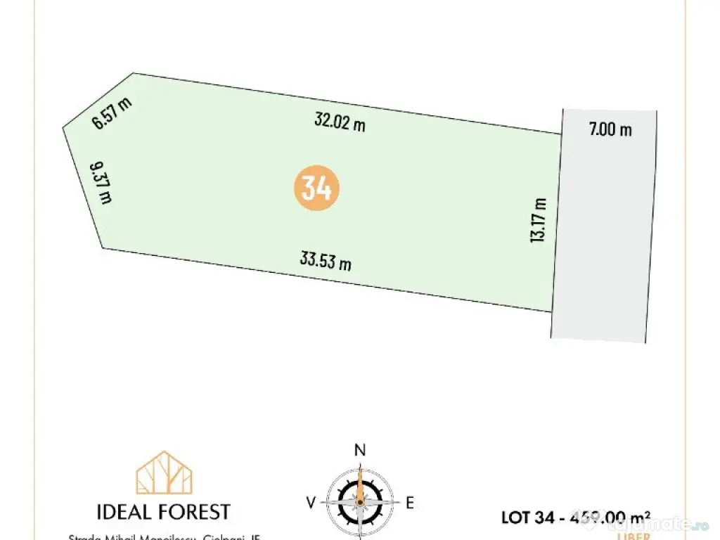 Pret promotiomal lot teren la padurea Snagov 