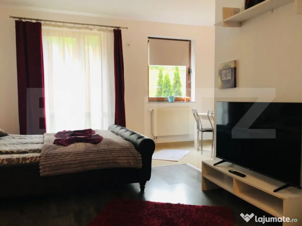 Garsoniera cu gradina intr-o zona pitoreasca din cartierul S