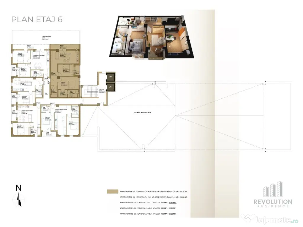 NEW! Apartamente 3 camere - Republicii 115, Baia Mare 