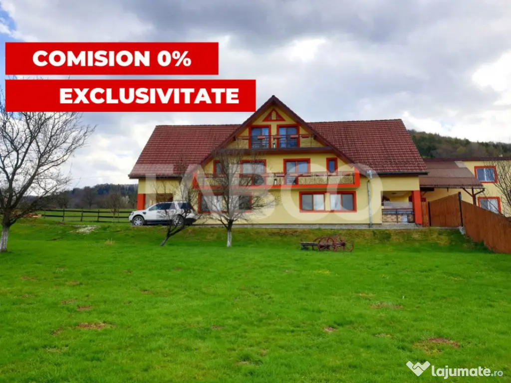 EXCLUSIVITATE! Pensiune 9 camere 615 mpu 3600 mp teren in Fa 