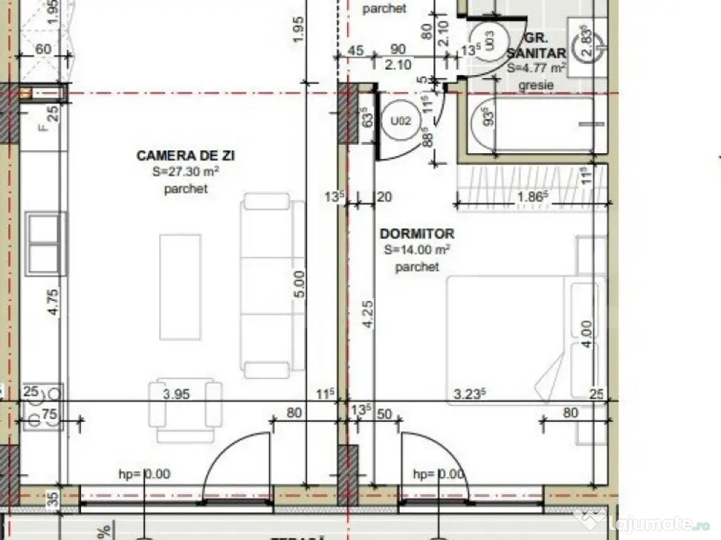 COMISION 0 !Apartament 2 camere, Tva inclus, garaj, Zona Cen 
