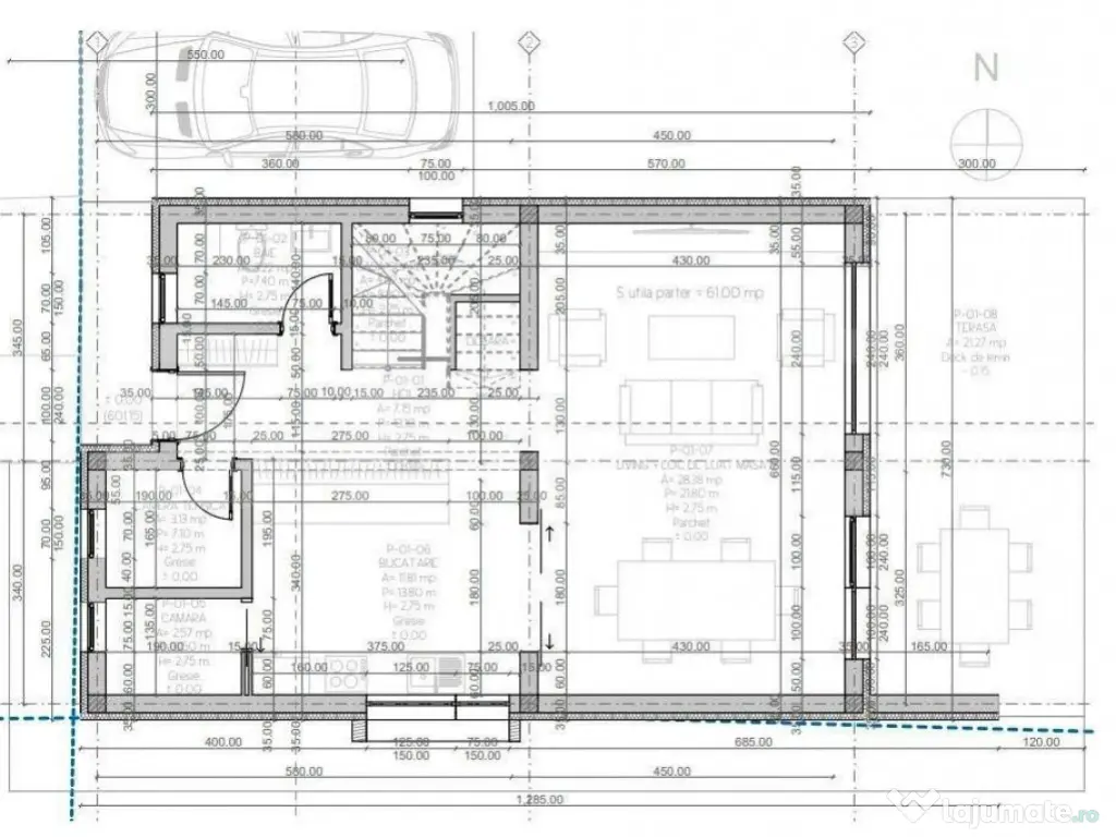 Casa individuala de lux in Salicea, 120 mp utili si 525 mp t 