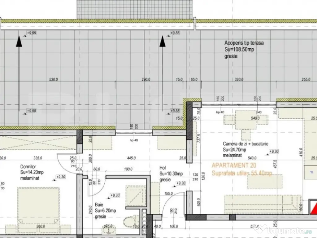 Apartament 2 camere cu terasa Sântandrei,ideal pentru lini? 