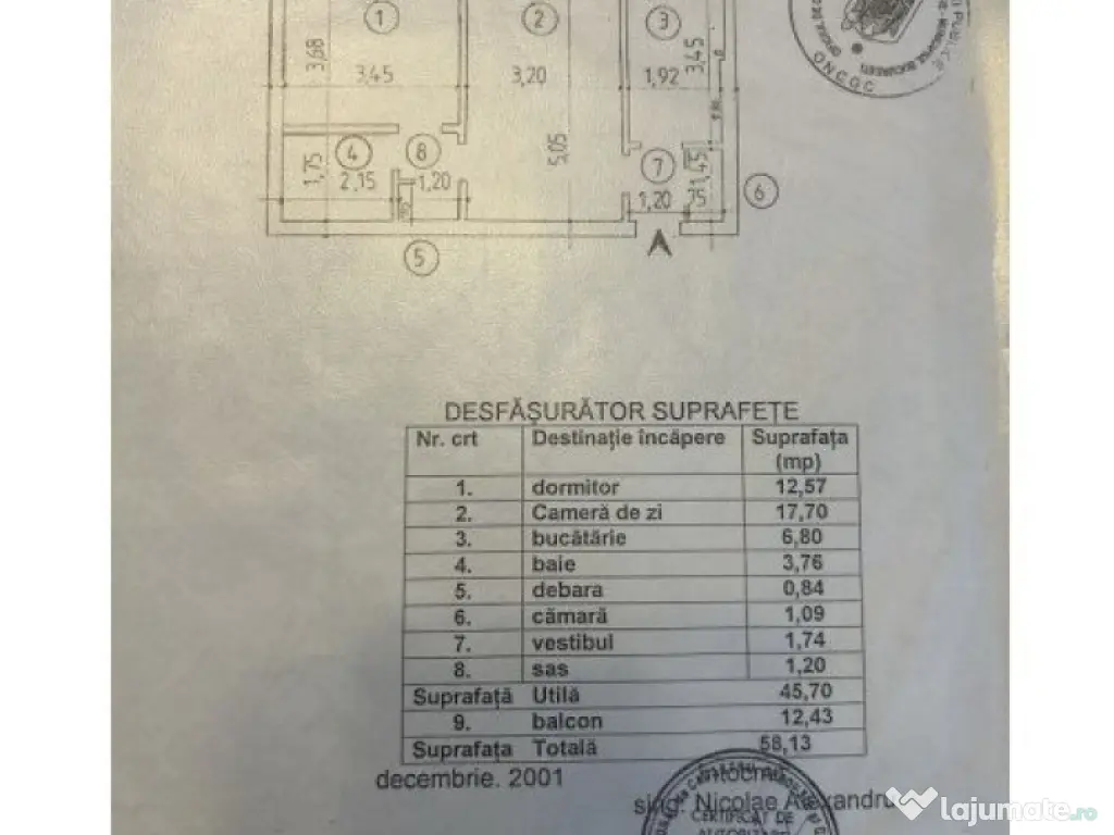 Sos. Stefan cel Mare, Apartament 2 camere, sup.58 mp. 