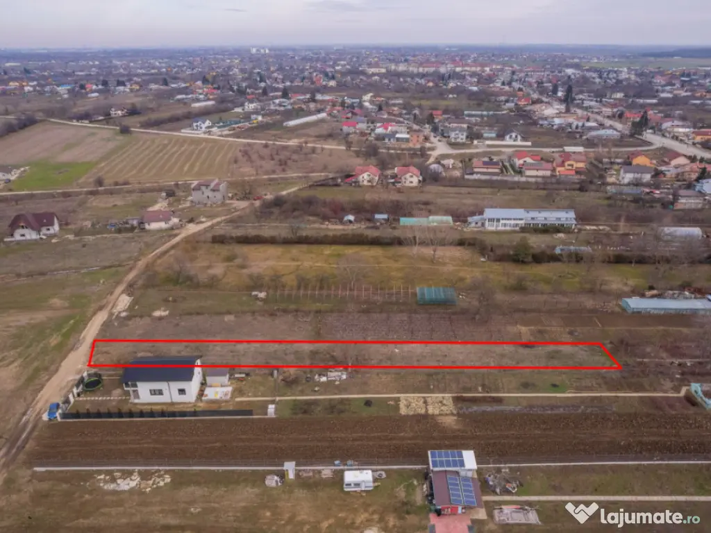 CORNETU, TEREN CONSTRUCTII 1293 MP, FRONT 12,50M! 