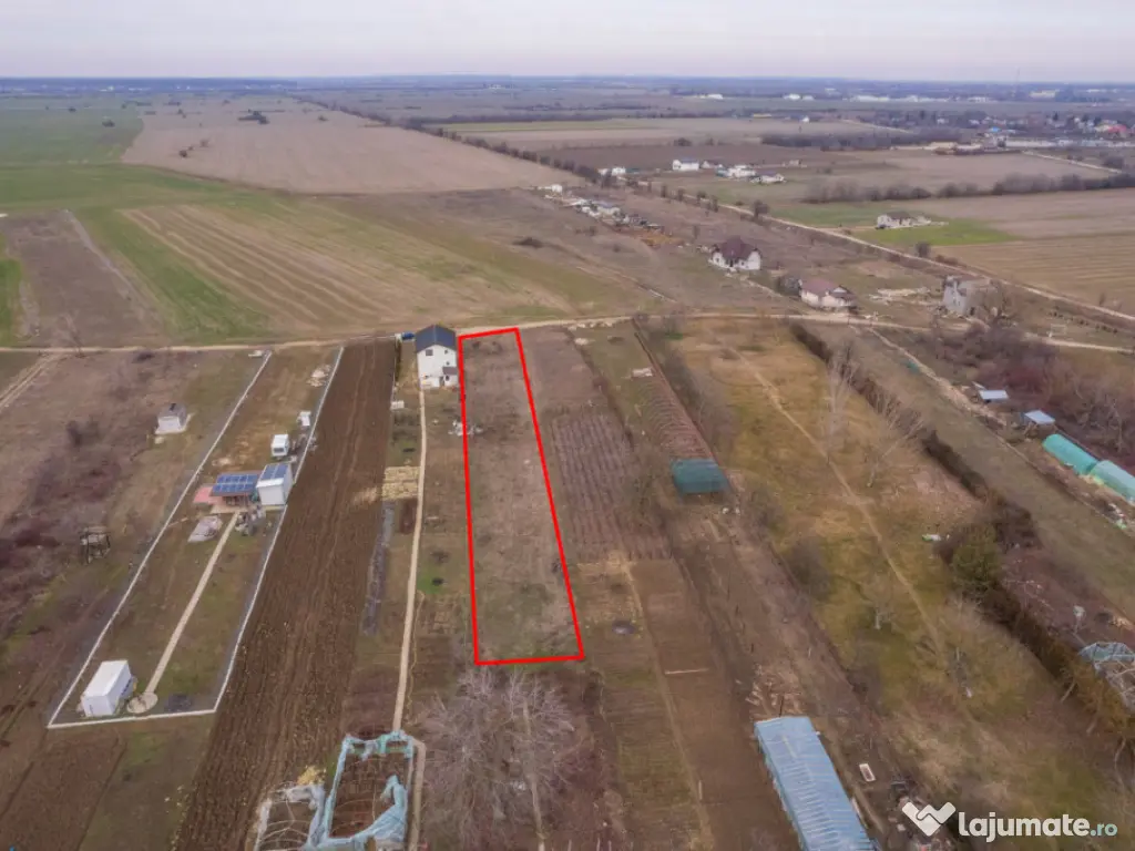 CORNETU, TEREN CONSTRUCTII 1293 MP, FRONT 12,50M! 
