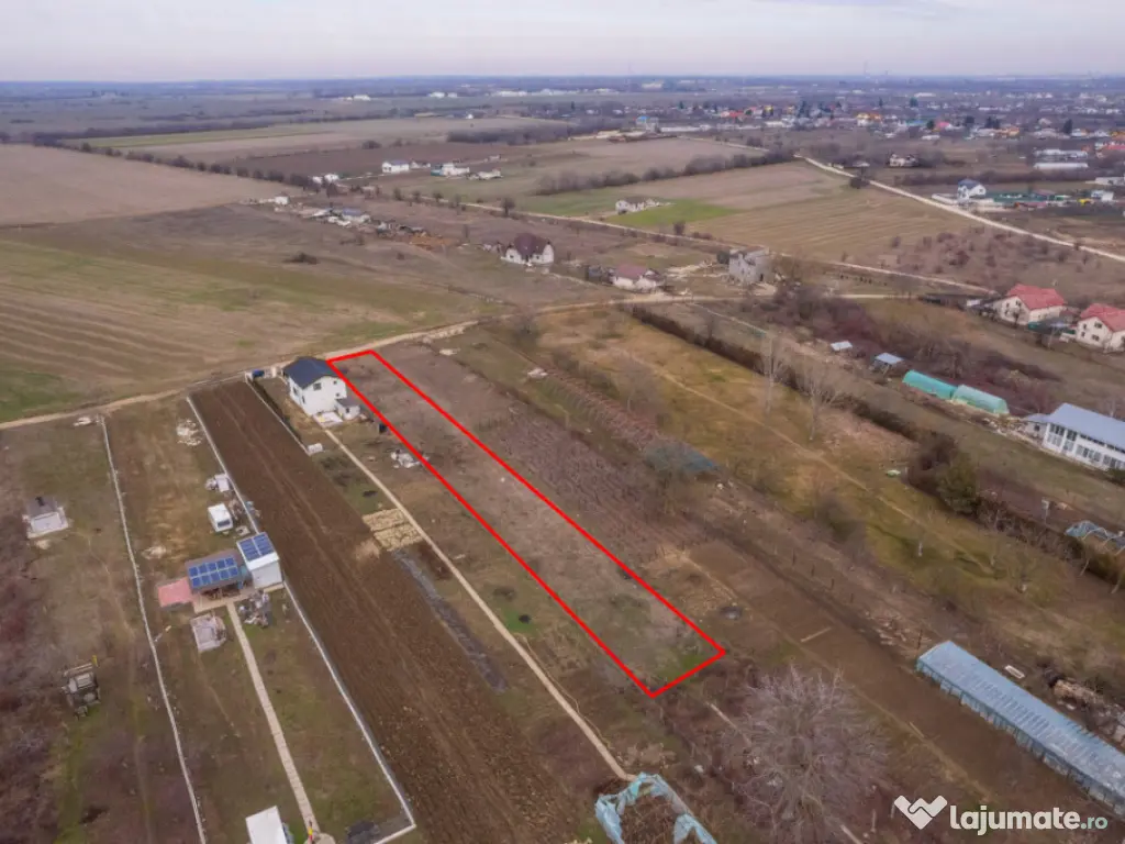 CORNETU, TEREN CONSTRUCTII 1293 MP, FRONT 12,50M! 